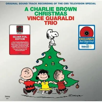 A Charlie Brown Christmas Record - Foil Edition - Limited Red Glitter Vinyl LP  • $59.99