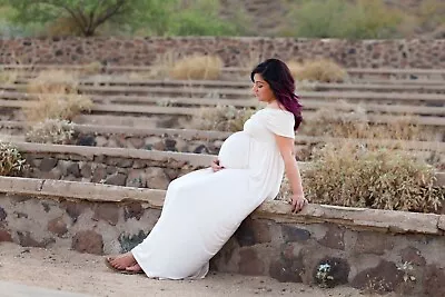 Rachel Pally Sz SM Cream/ Off White/ Beige Maternity Photoshoot Dress Long • $40