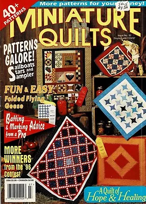 Miniature Quilts Magazine-issue N0.30-7/97 • $4.77