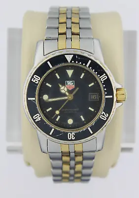 Tag Heuer WD1220.BB0611 Black Gold 1500 Professional Mens Watch 925.213 Silver • $450