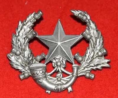British Army. Cameronians – Scottish Rifles Genuine OR's Cap Badge • £15