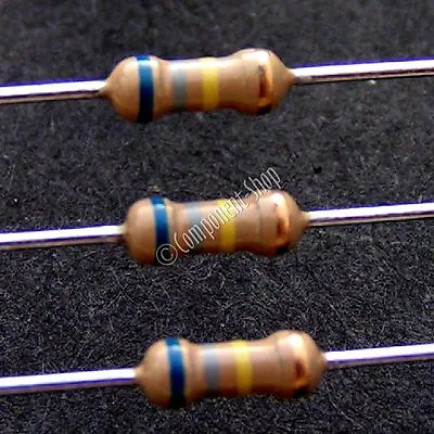 Pack Of 100 1/4W Carbon Film Resistors Pick Value From 10k - 10Meg Ohms FREEPOST • £1.85