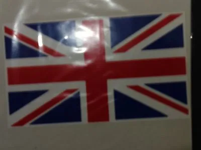 BRITISH UNION JACK  FLAG JEEP LAND ROVER VEHICLE  STICKER LARGE 29 Cm X 20cm • £5