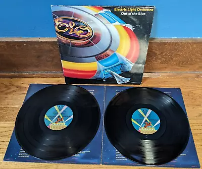 ELECTRIC LIGHT ORCHESTRA Out Of The Blue LP Jet Records 2xLP 1977 • $20.99