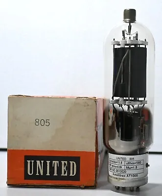 805 United Metal Base Clear Glass Amplitrex Tested Qty 1 Pc #3510020 • $250