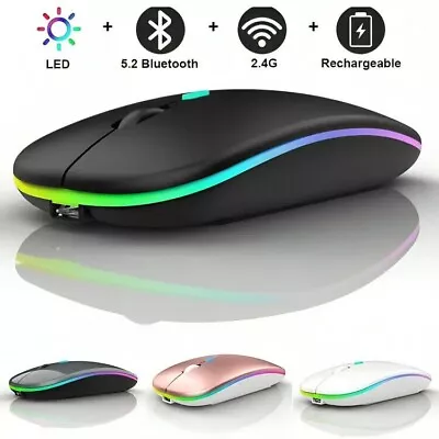 2.4GHz Wireless Cordless Mouse Mice Optical Scroll For PC Laptop Computer + USB • £4.39