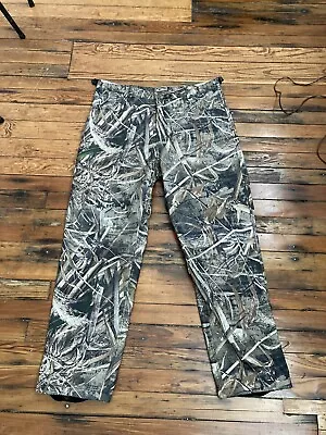 Drake Waterfowl Wader Camo Pants In Realtree Max 5 - Size Large 36-38 • $20.99