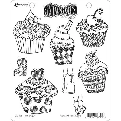 Dyan Reaveley's Dylusions Eat Me Cling Stamp  8pc • £25.30