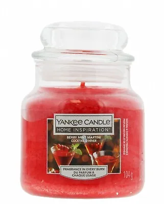 Yankee Candle Home Inspiration BERRY MINT MARTINI Small Container Jar 104g 3.7oz • £6.99