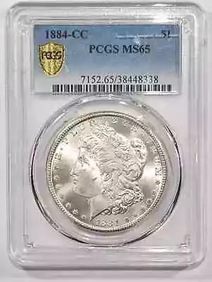 1884 CC Morgan Silver Dollar PCGS MS-65 • $550