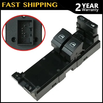 For Golf MK4 Door Master Power Window Switch Left LH Driver Side Front 1J3959857 • $10.44