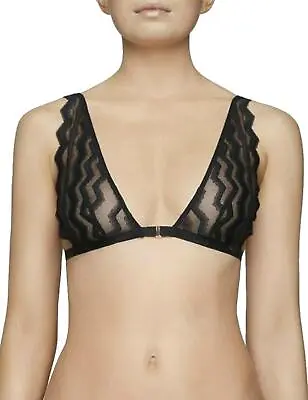 Muse By Coco De Mer Mia High Apex Bra MIA-004-01 Womens Sexy Bras Black • £15