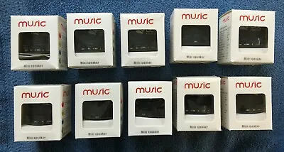 ( LOT Of 10 ) Music Mini Speaker Bluetooth MP3 - BOOST MOBILE   • $75