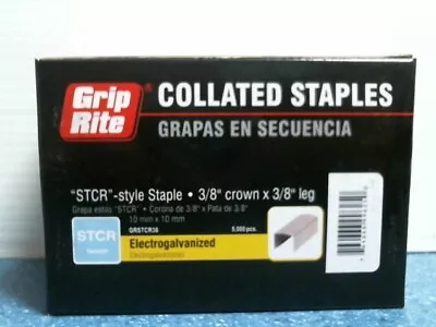 GripRite GRSTCR38 3/8  X 3/8  Crown Galvanized Staples 5000 Ct FREE SHIPPING  • $11.75