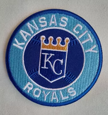 Kansas City ROYALS  KC  Logo Patch- MLB--NEW-Embroidered/Iron On - Almost 3  • $4