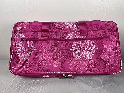 NWT Vera Bradley STAMPED PAISLEY 22  WHEELED ROLLING DUFFLE CARRY ON TRAVEL BAG • $120