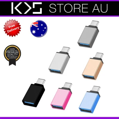 $3.99 • Buy Fast Type C Male To USB 3.0 Premium A Female Converter USB-C Data OTG Adapter