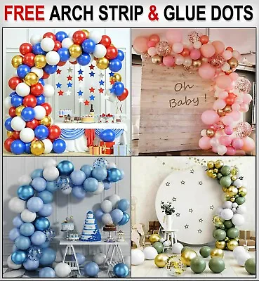 £9.99 • Buy Balloon Arch Kit +Balloons Garland Birthday Wedding Party Baby Shower Deco #11