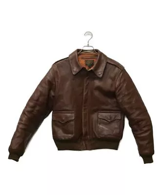 THE FEW Men's Leather Jacket Type A-2 Brown USA Size:42 30-1415/9305 • $898.62