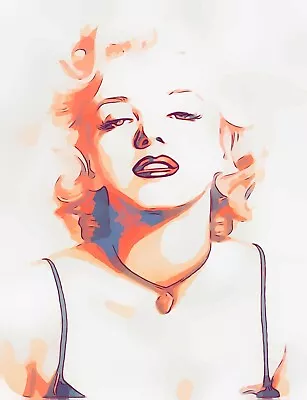 Marilyn Monroe Iron On Transfer For T-Shirt + Other Light & Dark Fabrics #7 • $5