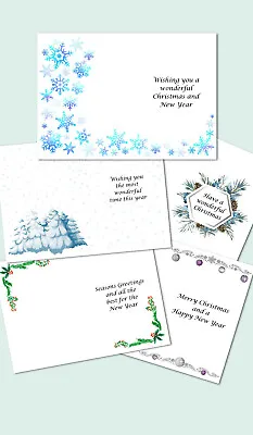 £5 • Buy Premium Quality - Christmas Card Inserts A4/A5 - Pack 1