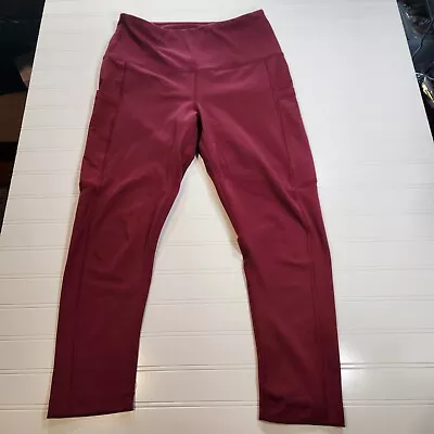 90 Degree By Reflex Medium Burgundy Capri Activewear Leggings • $10.39