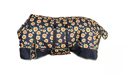 1200D Turnout Rain Horse Sheet (No Fill) Light Winter Blanket Sunflower 392B • $140.34