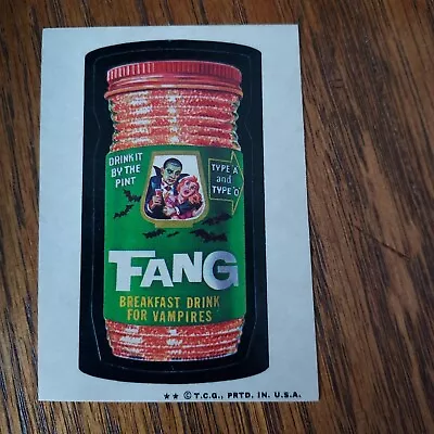 1973 Topps Wacky Packages 4th Series  Fang Tang Breakfast Drink CENTERED SHARP! • $2.49