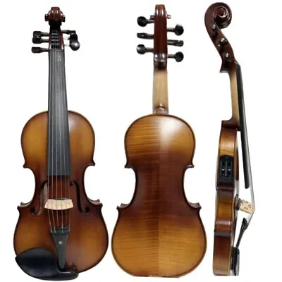 Spruce Maple Wood 6 Strings Electric Violin & Acoustic Violin 4/4 Free Case Bow • $199
