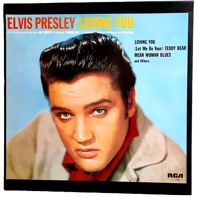 NM/NM ELVIS PRESLEY Loving You OST VINYL LP  1977 RCA Orange Label • $16.41