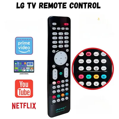 New Lg Tv Remote Control Universal Replacement Smart Tv Led 3d Youtube Netflix • £4.95