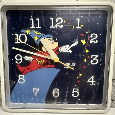 VINTAGE Lorus Quartz Mickey Mouse Wall Clock - Tested And Working • $9.99