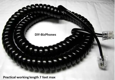 5-Pack Lot Black Xblue Handset Cord X16 Phone XB1670 2020 X-blue Receiver 12Ft • $12.99