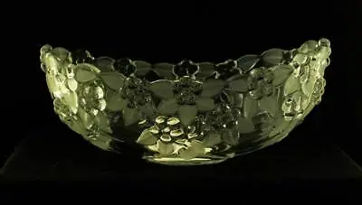 Mikasa Carmen Bowl Oval 10 Inch SA510 Clear Floral Walther Glass Germany Bfe1546 • $14.79