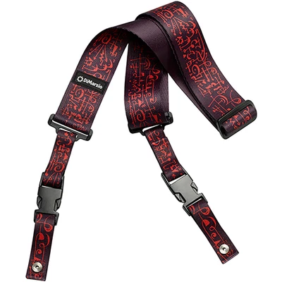 $29.99 • Buy DiMarzio DD2243 Steve Vai ClipLock Quick Release Guitar Strap 2  Art Strap Black