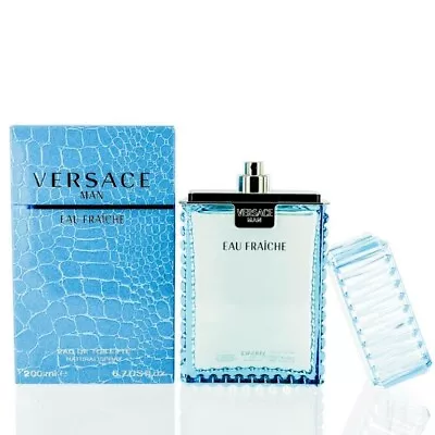 Versace Man Eau Fraiche Versace Edt Spray (blue) 6.7 Oz For Men-new In Box • $68.59