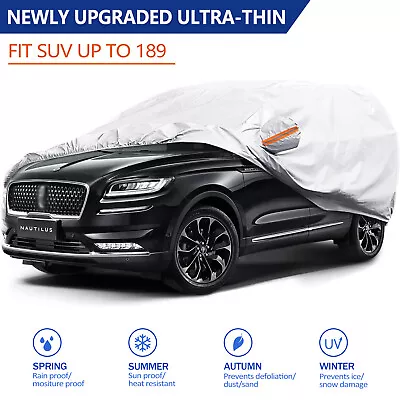 Ultra-Thin 6Layers Full Car Cover All Weather SUV Protection Snow Dust Resistant • $19.99