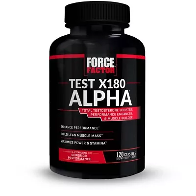 Force Factor Test X180 Alpha - Build Muscle Increase Power Strength & Stamina • $29.99