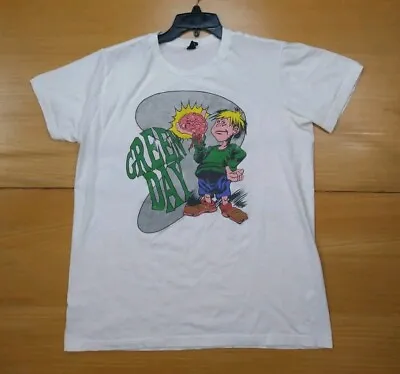 Green Day Brain Boy T Shirt Adult Large 90s Grunge Rock Band Concert Tee • $14.99