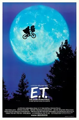 E.T V2 RETRO 80s MOVIE POSTER Vintage Classic Greatest Cinema Wall Art Print A4 • £3.75