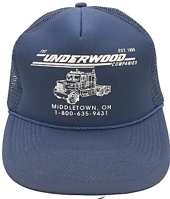 VTG Underwood Companies Trucking Rigging Trucker Hat Cap Middletown OH Mesh NWOT • $15.96