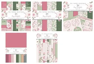 £8.50 • Buy The Paper Boutique Rosy Delights - Paper Pad, Inserts, Colour Card - NEW NOV 21