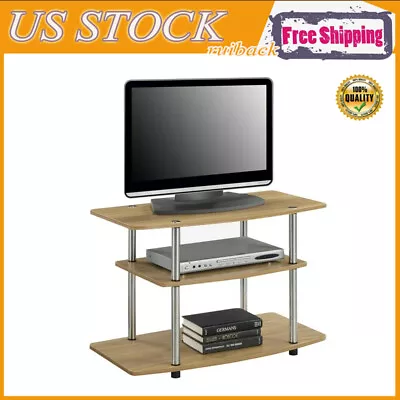 3 Tier TV Stand Entertainment Center Storage Shelving For TVs Up To 32'' Wide • $58.08