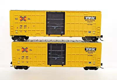 Two Ttx Railbox 50' Hi Cube Box Cars-n Scale Huberts • $37
