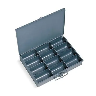 Metal 12 Hole Storage Bolt Bin Cabinet Tray Box Nuts Bolts Fasteners Screws • $48.99