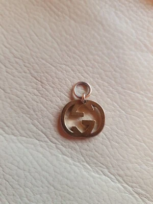  Ladies Gucci 107 Gold Plated Watch Gucci Logo Charm Pendant Genuine   • £32.99