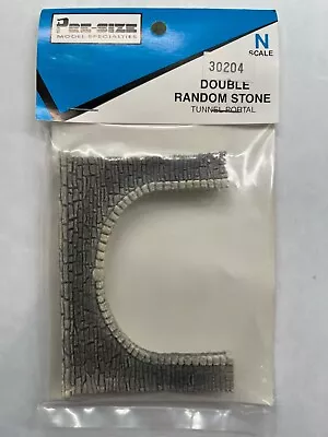 Pre-Size Model Specialties 30204 Double Random Stone Tunnel Portal N-Scale • $9