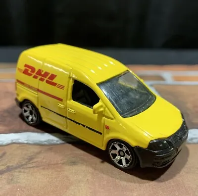 Matchbox  Volkswagen Caddy DHL Delivery Van In Yellow  1:62 Scale Diecast. 2007 • $3.50