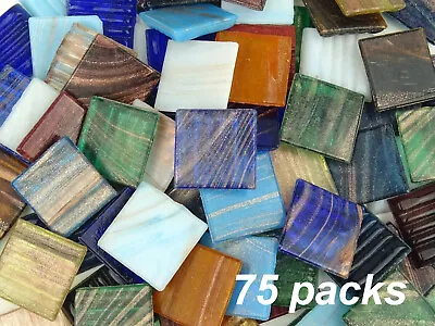 75 Tile Sheet Gold Dust 20mm Mosaic Tiles (Multiple Colours) • £3.95