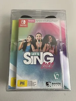 Nintendo Switch Lets Sing 2022 + 2 Mic Bundle New • $89